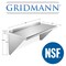 GRIDMANN NSF Stainless Steel 12" Deep Kitchen Wall Mount Shelves for Commercial Restaurant Bar w/ Backsplash